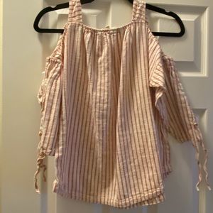 Made well open shoulder top